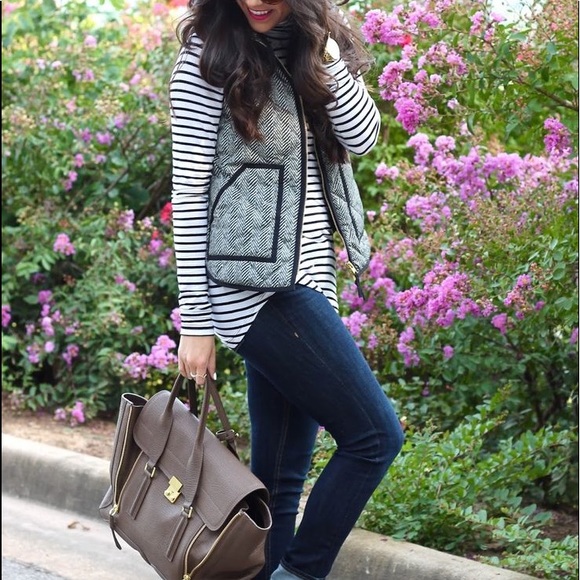 Jackets & Blazers - J CREW Herringbone Puffer Vest